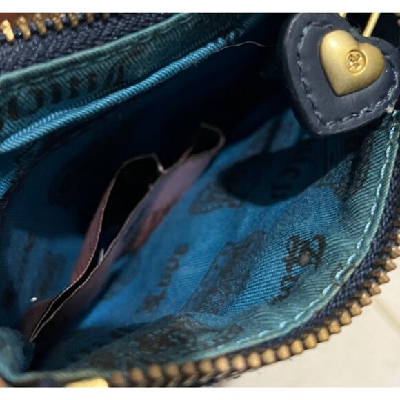 Vintage Y2K JUICY COUTURE Pink Velour Small Crossbody Bag Purse - Picture 5 of 5